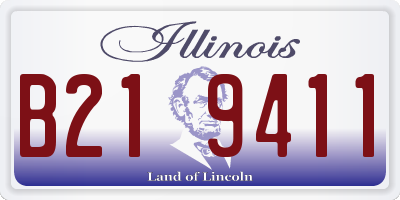 IL license plate B219411