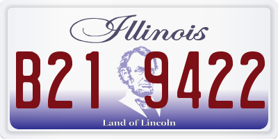 IL license plate B219422