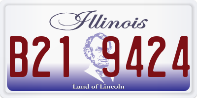 IL license plate B219424