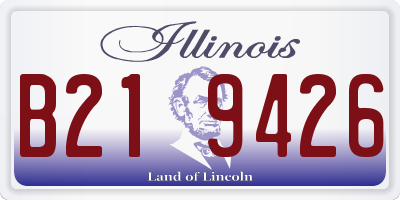 IL license plate B219426