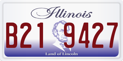 IL license plate B219427