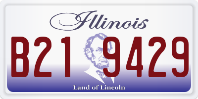 IL license plate B219429