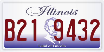 IL license plate B219432