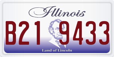 IL license plate B219433