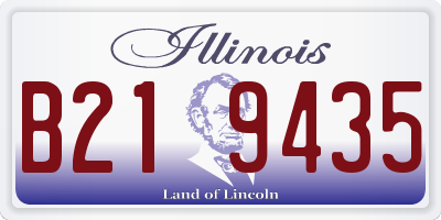 IL license plate B219435