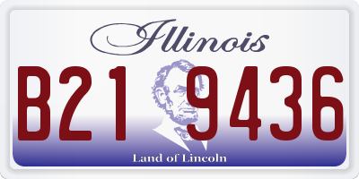 IL license plate B219436