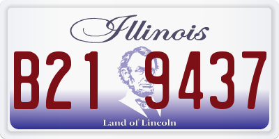 IL license plate B219437