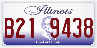 IL license plate B219438