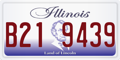 IL license plate B219439