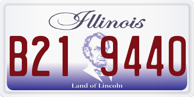 IL license plate B219440