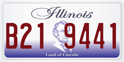 IL license plate B219441