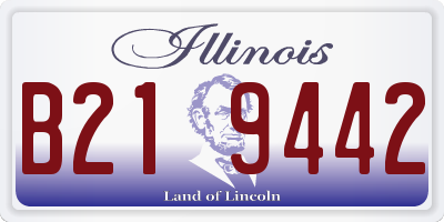 IL license plate B219442