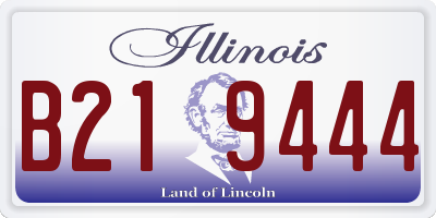 IL license plate B219444