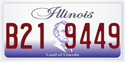 IL license plate B219449