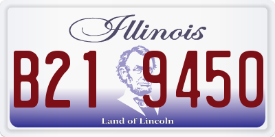 IL license plate B219450