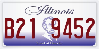 IL license plate B219452