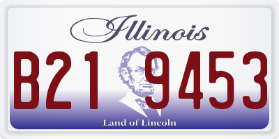 IL license plate B219453