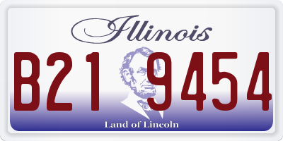 IL license plate B219454