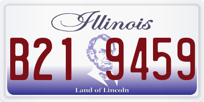 IL license plate B219459