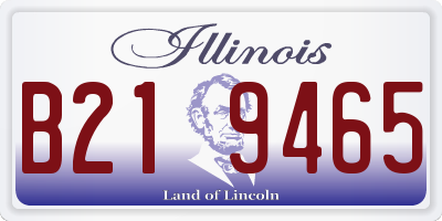 IL license plate B219465