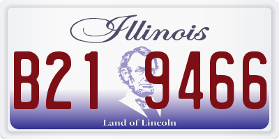 IL license plate B219466
