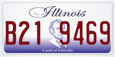 IL license plate B219469