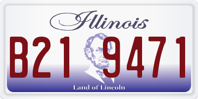 IL license plate B219471
