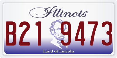 IL license plate B219473