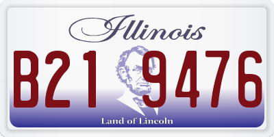 IL license plate B219476