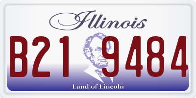 IL license plate B219484