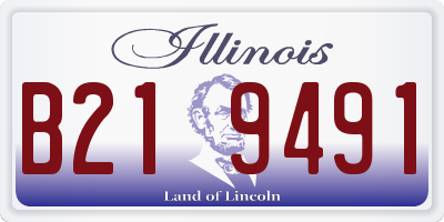 IL license plate B219491