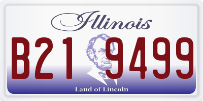 IL license plate B219499