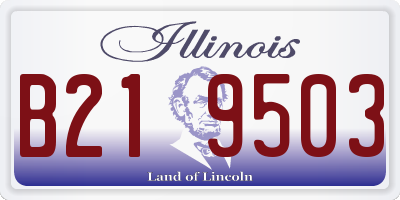 IL license plate B219503
