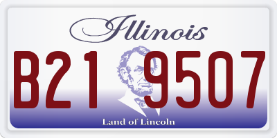 IL license plate B219507