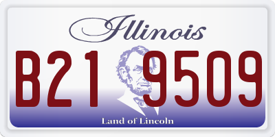 IL license plate B219509