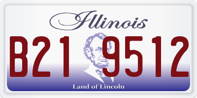 IL license plate B219512