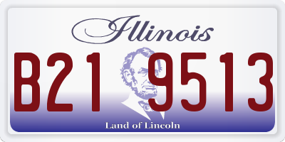 IL license plate B219513
