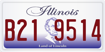 IL license plate B219514