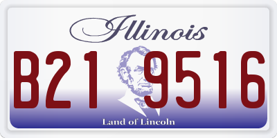 IL license plate B219516