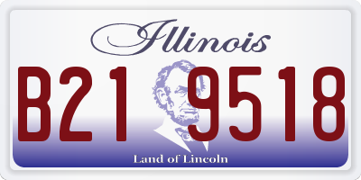 IL license plate B219518