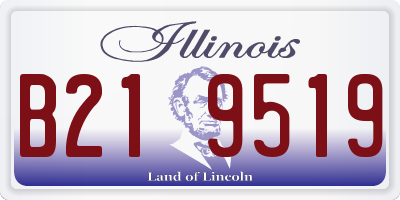 IL license plate B219519