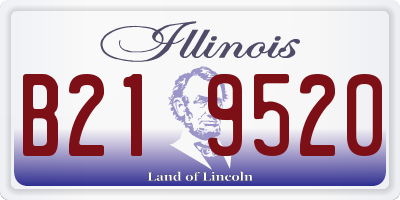 IL license plate B219520