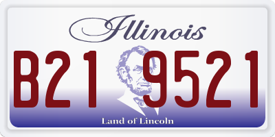 IL license plate B219521