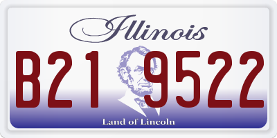 IL license plate B219522