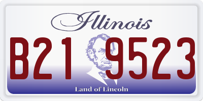 IL license plate B219523