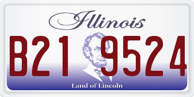 IL license plate B219524