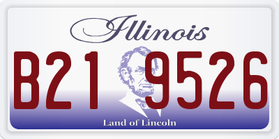 IL license plate B219526