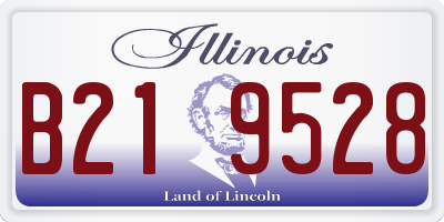 IL license plate B219528