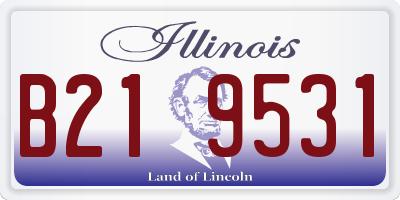 IL license plate B219531