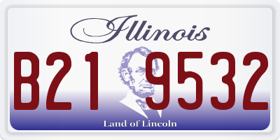IL license plate B219532